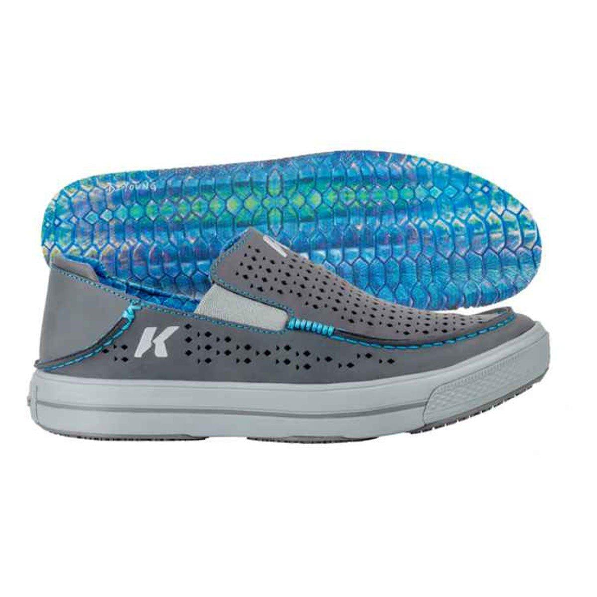 Men's Korkers Fish Moc Tarpon Vented Leather Slippers - Korkers