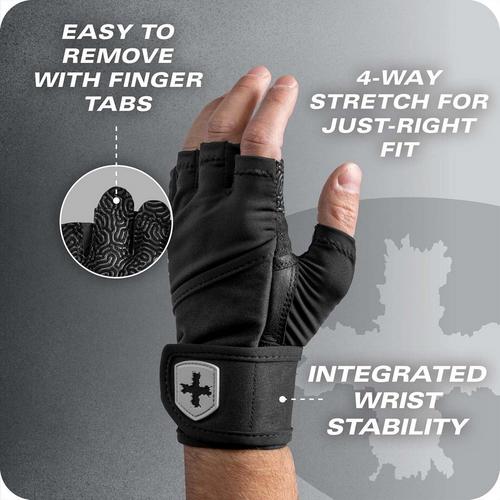 Harbinger Pro Wristwrap 3.0 Weightlifting Gloves - Primary Image