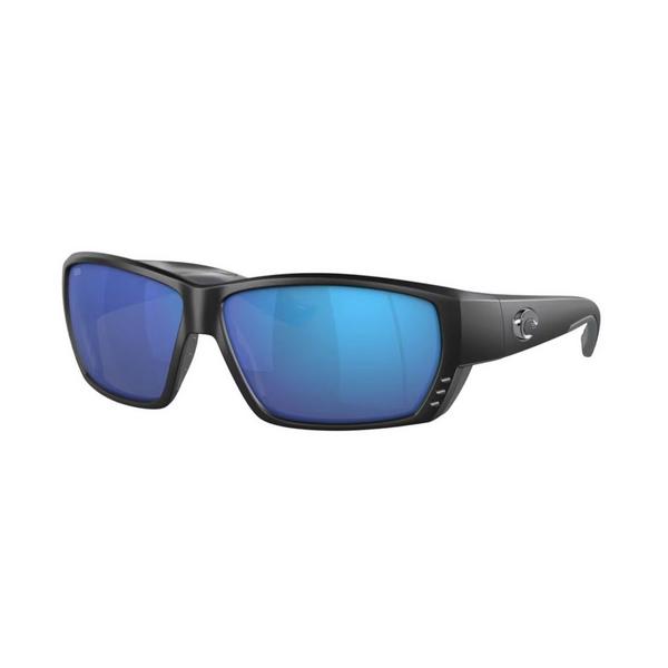 Men's Costa Del Mar Tuna Alley Polarized Sunglasses Matte Black/Blue Polarized Glass