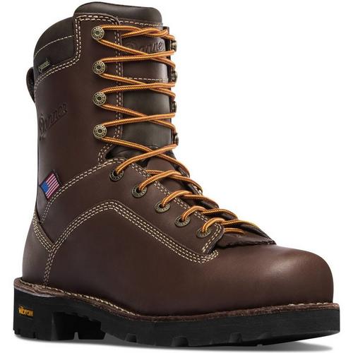 Men's Danner Quarry USA 8" GTX Alloy Toe Waterproof Work Boots - Primary Image