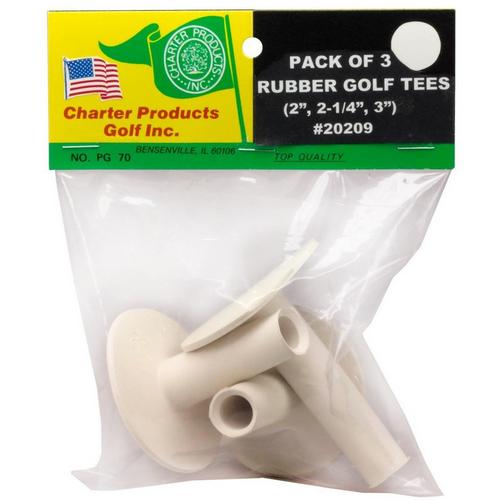 Charter Pack of Three Rubber Tees - Primary Image