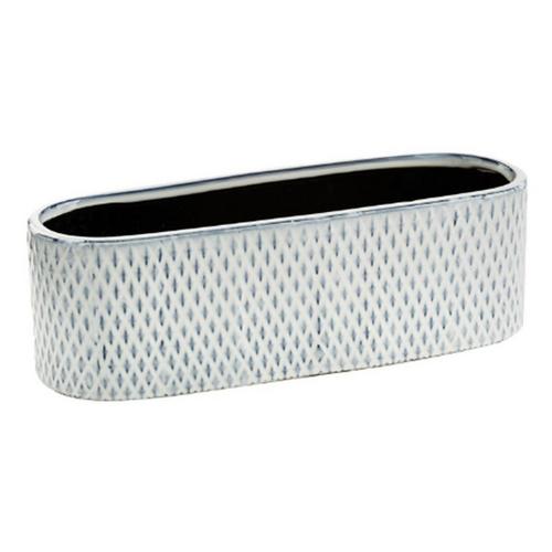 Napco Imports Diamond Pattern Oval Planter - Primary Image