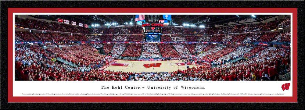 Blakeway Panoramas Wisconsin Badgers Framed Panorama Poster