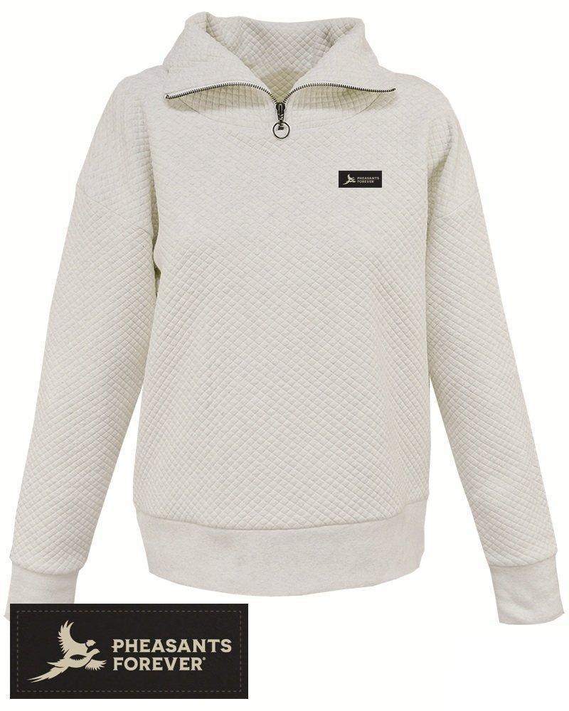 Women's Artisans Pheasants Forever Kiki Quilted Pullover - Artisans