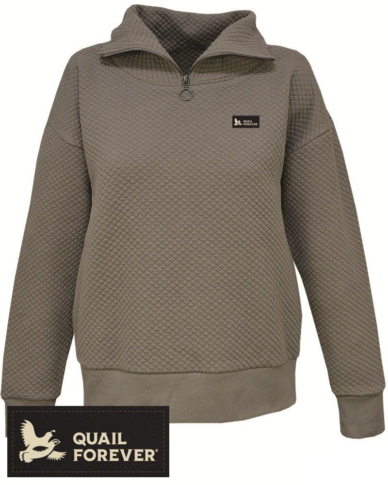 Women's Artisans Quail Forever Kiki Quilted Pullover - Artisans