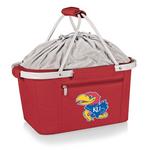 Picnic Time Kansas Jayhawks Metro Basket Collapsible Cooler Tote - Thumbnail 1 of 3