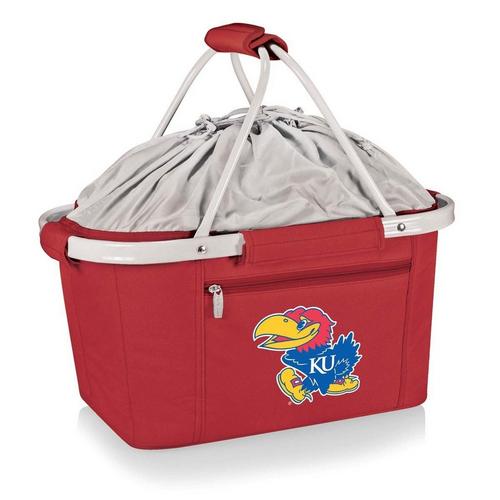 Picnic Time Kansas Jayhawks Metro Basket Collapsible Cooler Tote - Primary Image