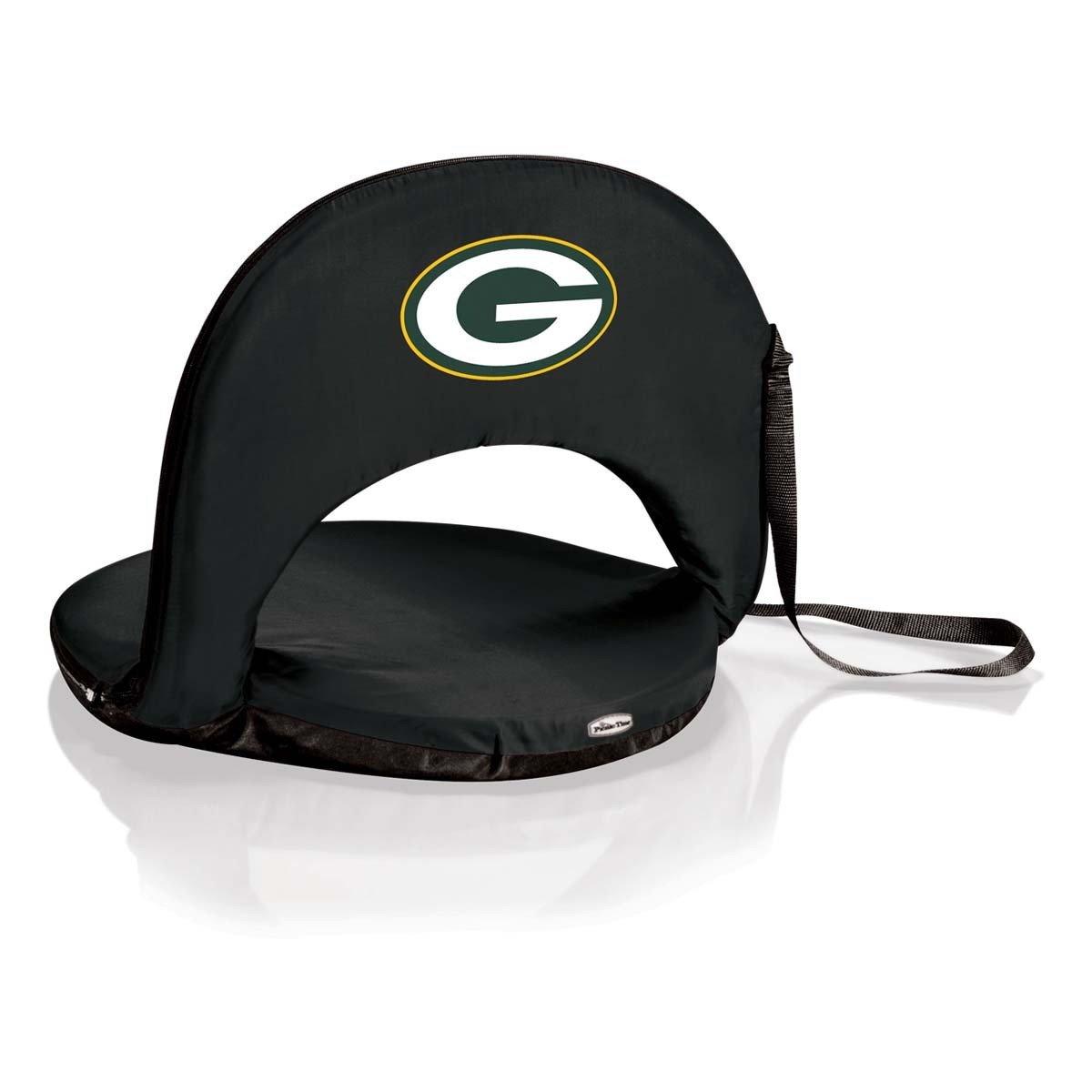 Picnic Time Oniva Green Bay Packers Folding Recling Stadium Seat