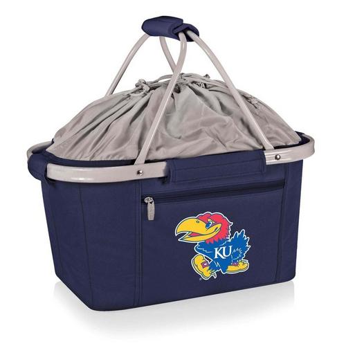 Picnic Time Kansas Jayhawks Metro Basket Collapsible Cooler Tote - Primary Image