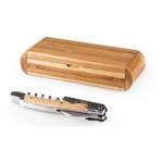 Picnic Time Oklahoma Sooners Elan Deluxe Corkscrew In Bamboo Box - Thumbnail 2 of 3