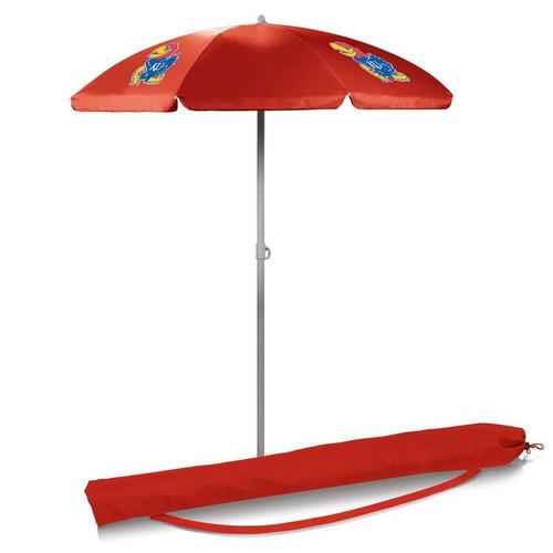Picnic Time Kansas Jayhawks 5.5' Portable Beach Umbrella - Primary Image