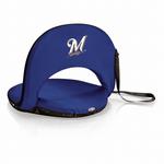 Picnic Time Milwaukee Brewers Oniva Portable Reclining Seat - Thumbnail 1 of 5