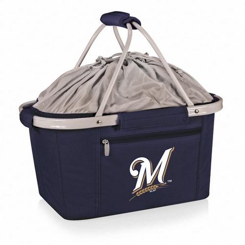 Picnic Time Milwaukee Brewers Metro Basket Collapsible Cooler Tote - Primary Image