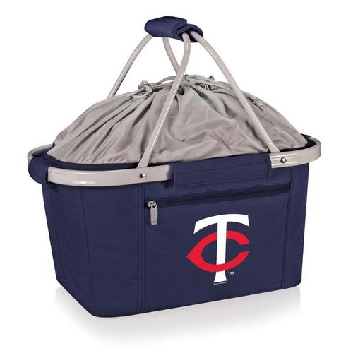 Picnic Time Minnesota Twins Metro Basket Collapsible Cooler Tote - Primary Image