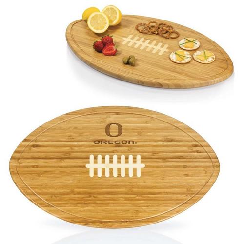 Picnic Time Oregon Ducks Kickoff Football Cutting Board & Serving Tray - Primary Image