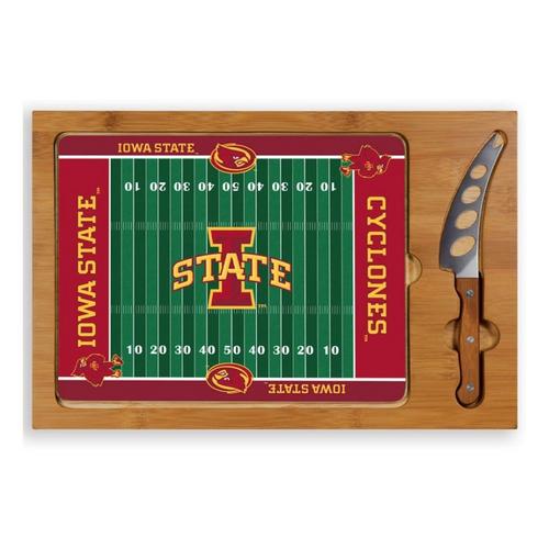 Iowa State Cyclones Icon Glass Top Cutting Board & Knife Set - Primary Image