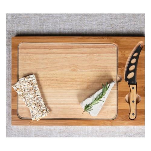 Iowa State Cyclones Icon Glass Top Cutting Board & Knife Set - Primary Image
