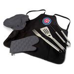 Picnic Time Chicago Cubs BBQ Apron Tote Pro Grill Set - Thumbnail 1 of 2
