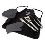 Picnic Time Colorado Rockies BBQ Apron Tote Pro Grill Set - Thumbnail 1 of 2