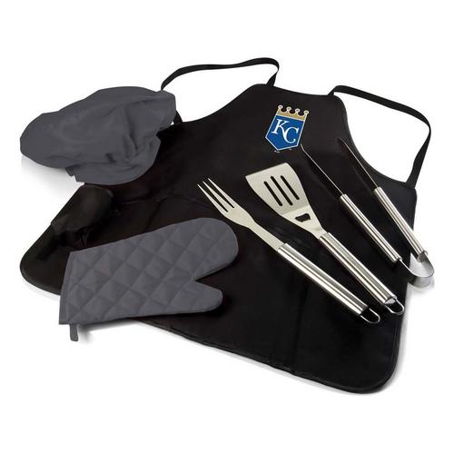 Picnic Time Kansas City Royals BBQ Apron Tote Pro Grill Set - Primary Image
