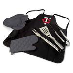 Picnic Time Minnesota Twins BBQ Apron Tote Pro Grill Set - Thumbnail 1 of 2