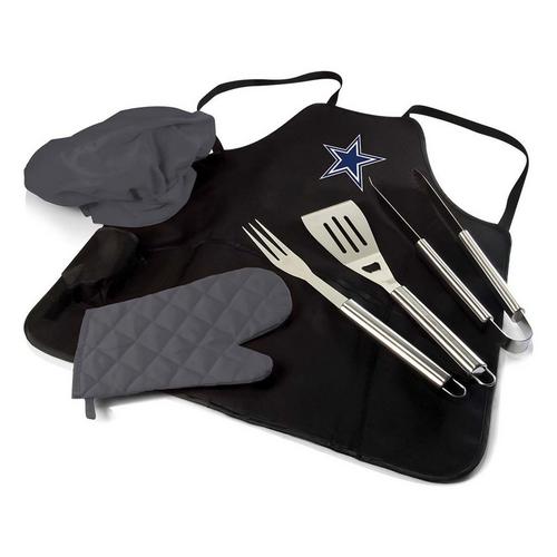 Picnic Time Dallas Cowboys BBQ Apron Tote Pro Grill Set - Primary Image