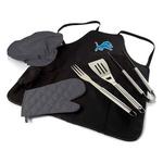 Picnic Time Detroit Lions BBQ Apron Tote Pro Grill Set - Thumbnail 1 of 2