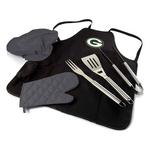 Picnic Time Green Bay Packers BBQ Apron Tote Pro Grill Set - Thumbnail 1 of 2