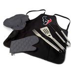 Picnic Time Houston Texans BBQ Apron Tote Pro Grill Set - Thumbnail 1 of 2