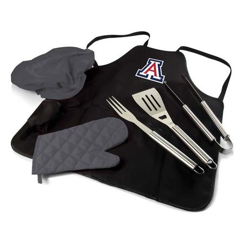 Picnic Time Arizona Wildcats BBQ Apron Tote Pro Grill Set - Primary Image