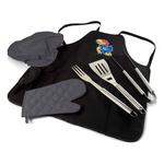 Picnic Time Kansas Jayhawks BBQ Apron Tote Pro Grill Set - Thumbnail 1 of 4