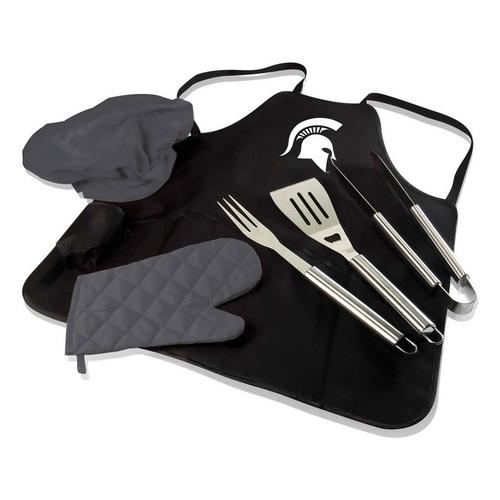 Picnic Time Michigan State Spartans BBQ Apron Tote Pro Grill Set - Primary Image