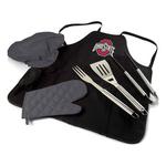 Picnic Time Ohio State Buckeyes BBQ Apron Tote Pro Grill Set - Thumbnail 1 of 4