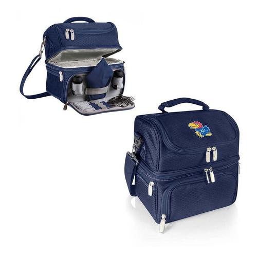 Picnic Time Kansas Jayhawks Pranzo Lunch Bag Cooler with Utensils - Primary Image
