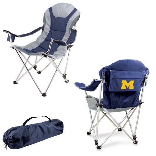 Picnic Time Michigan Wolverines Reclining Camp Chair - Primary Image