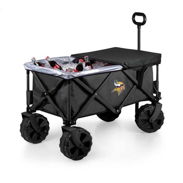 Picnic Time Minnesota Vikings Elite All-Terrain Portable Utility Wagon