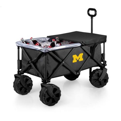 Picnic Time Michigan Wolverines Elite All-Terrain Portable Utility Wagon - Primary Image