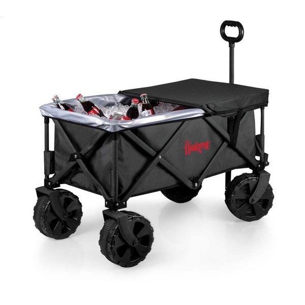 Picnic Time Nebraska Cornhuskers Elite All-Terrain Portable Utility Wagon