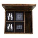 Picnic Time Chicago Bears Engraved Whiskey Box Gift Set - Thumbnail 2 of 3