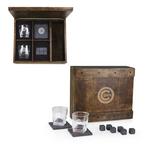 Picnic Time Chicago Cubs Engraved Whiskey Box Gift Set - Thumbnail 3 of 3