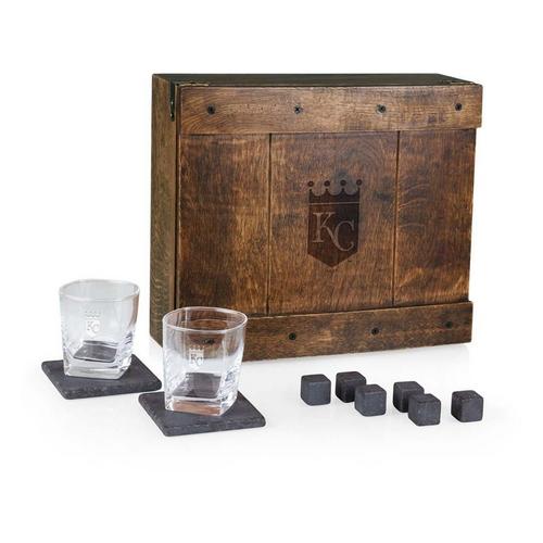 Picnic Time Kansas City Royals Engraved Whiskey Box Gift Set - Primary Image