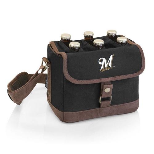 Picnic Time Milwaukee Brewers Beer Caddy Cooler Tote with Opener - Primary Image