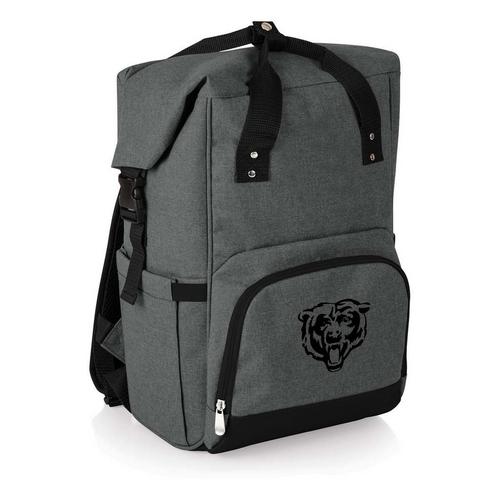 Picnic Time Chicago Bears On The Go Roll Top Backpack Cooler - Primary Image