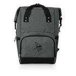 Picnic Time Minnesota Vikings On The Go Roll Top Backpack Cooler - Thumbnail 1 of 5