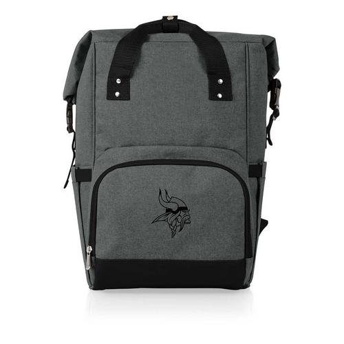 Picnic Time Minnesota Vikings On The Go Roll Top Backpack Cooler - Primary Image