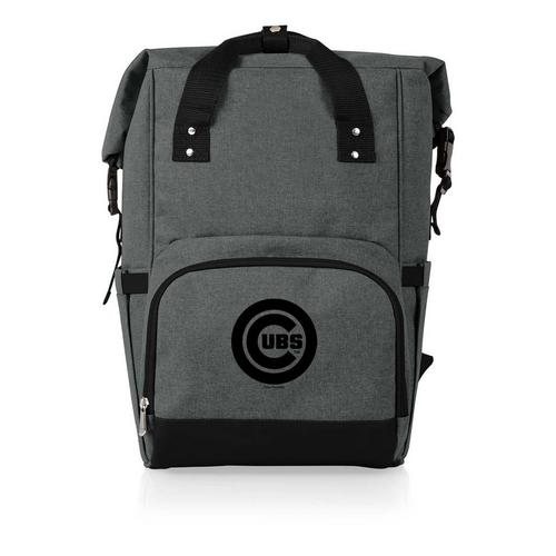 Picnic Time Chicago Cubs On The Go Roll Top Backpack Cooler - Primary Image