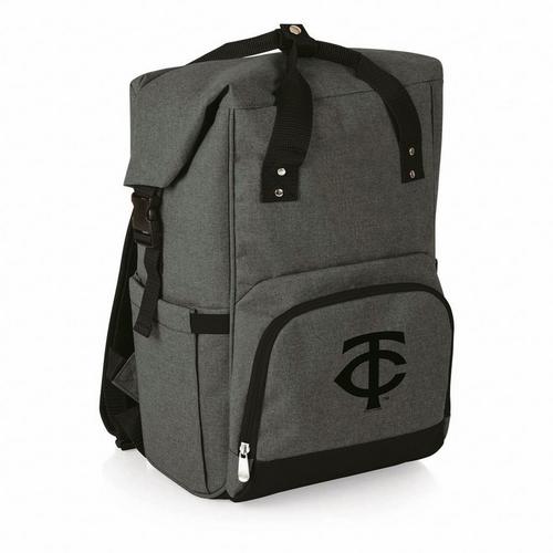 Picnic Time Minnesota Twins On The Go Roll Top Backpack Cooler - Primary Image