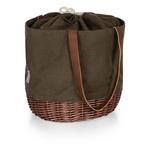 Picnic Time Green Bay Packers Coronado Canvas & Willow Basket Tote - Thumbnail 3 of 5