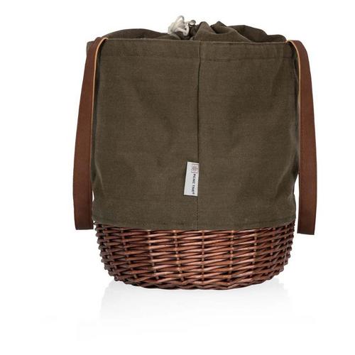 Picnic Time Green Bay Packers Coronado Canvas & Willow Basket Tote - Primary Image
