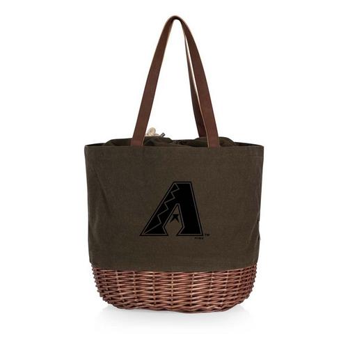 Picnic Time Arizona Diamondbacks Coronado Canvas & Willow Basket Tote - Primary Image